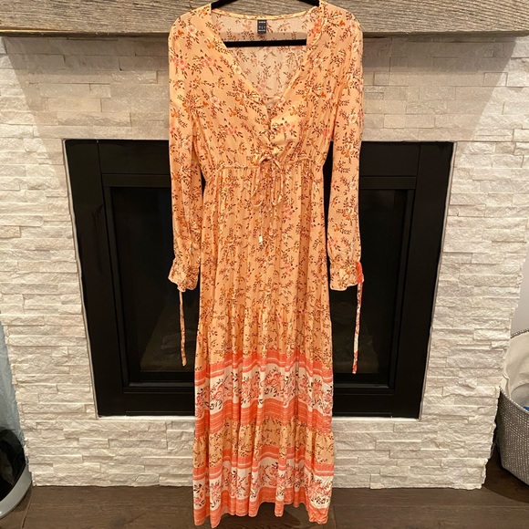 Floral lace up maxi dress - Picture 5 of 8